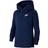 Nike Club Pullover Hoodie Kids - Midnight Navy/White