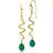 Izabel Camille Saniya Earrings - Gold/Onyx
