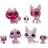 Hasbro Littlest Pet Shop Rosted Wonderland Lekset 7 Pack