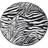 Wilton Zebra Svart, Vit 140cm