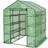 tectake Greenhouse with Tarpaulin 2.1m² Stainless steel Plastic