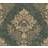 Living Walls Papier peint à motif damassé doré Tapisserie baroque noir & or idéale salon Papier peint vintage avec relief baroque Vert, Or