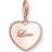 Thomas Sabo Love Certificate Charm - Rose Gold