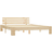 vidaXL Solid Pine Wood 66cm Sängram 160X200cm