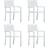 vidaXL 47884 4-pack Garden Dining Chair