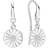 Lund Copenhagen Marguerit Earrings 11mm - Silver/White