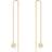 Georg Jensen Daisy Earrings - Gold/White