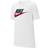 Nike Older Kid's Sportswear T-shirt - White/Obsidian/University Red (AR5252-107)