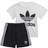 Adidas Infant Trefoil Shorts Tee Set - White/Black (FI8318)