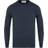 John Smedley Extra Fine Merino Crew Neck Midnight - Bleu