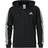 Adidas Essentials French Terry 3-Stripes Full-Zip Hoodie - Black/White