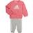 adidas Infant Badge of Sport French Terry Jogger - Hazy Rose/White (GM8978)