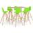 vidaXL 3056294 Bargrupp, 1 Bord inkl. 6 Stolar