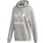 Adidas Originals Trefoil Hoodie - Medium Grey Heather/White