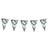 Boland Garlands Metallic Giant Bunting Silver