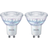 Philips 5.4cm LED Lamps 2.6W GU10 2-pack