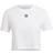 Adidas Women's Adicolor Classics Roll-Up Sleeve Crop Top - White