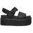 Dr. Martens Voss Women's Leather Strap Platform Sandals - Black