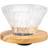 Hario V60 Glass Dripper 02 - Oliventræ