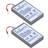 MTK PS 4/PS4 Pro/PS4 Slim Controller Replacement Battery - 2 Pack