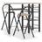 vidaXL 284402 Bargrupp, 1 Bord inkl. 2 Stolar