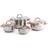 Quid Vanity Stainless Steel Cookware Set with lid 4 Parts