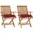 vidaXL 3062430 2-pack Garden Dining Chair