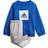 Adidas Infant 3-Stripes Fleece Jogger Set - White/Royal Blue (GM8976)