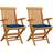 vidaXL 3062490 2-pack Havestol