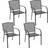 vidaXL 310154 4-pack Garden Dining Chair