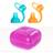 SoftSip Food Pouch Silicone Tops & Travel Case 2 Pack