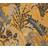 Living Walls Papier peint intissé vinyl feuilles tropicales jaune ocre, bleu et beige 53 cm x 10,05 m