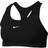 NIKE Dri-Fit Swoosh 1-Piece Pad Sports Bra - Black/White