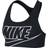 NIKE Dri-Fit Swoosh Non-Padded Logo Sports Bra - Black/White