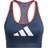 adidas Don't Rest 3 Bar Medium Support Bra - Crew Navy/Crew Red/White