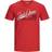 Jack & Jones Cotton Jersey Logo T-shirt - Red/True Red