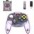 Retro-Bit Tribute64 2.4GHz Draadloos Controller Atomic Paars Controller Nintendo 64