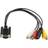 MicroConnect VGA-3RCA/DIN Mini 0.3m