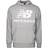 New Balance Essentials Stacked Logo Pullover Hoodie - Grey/White