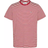 Tommy Hilfiger Organic Cotton Stripe T-shirt - Deep Crimson/White