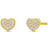 Julie Sandlau Pure Heart Earrings - Gold/Transparent