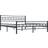 vidaXL Steel 76cm Sengeramme 140x200cm