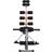 vidaXL L-shaped Abdominal Trainer with Elastic Cords