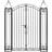 vidaXL Ornamental Garden Gate 122x160cm