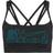 Nike Dri-Fit Indy Icon Clash Padded Strappy Sports Bra - Black/Chlorine Blue/Chlorine Blue