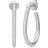 Julie Sandlau Infinity Pear Hoops - Silver/Transparent