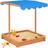 vidaXL Sandbox with Adjustable Roof Spruce Blue UV50