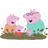RoomMates Pegga Pig & Family Muddy Puddles Giants Wall Decals