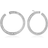 Sif Jakobs Valiano Circolo Earrings - Silver/White