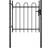 vidaXL Single Door Fence Gate with Hoop Top 100x75cm